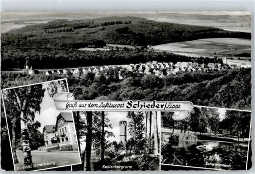 Schieder Kahlenbergturm Schwanenteich Hotel Skidrioburg