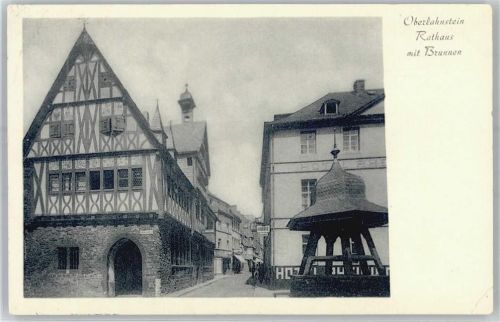56112 W5427 Oberlahnstein - Rathaus mit Brunnen