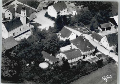 Bubach Fliegeraufnahme Schule Kirche