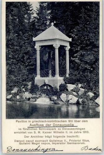 Donaueschingen Donauquelle Pavillon Schlosspark
