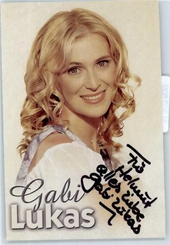 Originalunterschrift Lukas, Gabi Foto-Karte