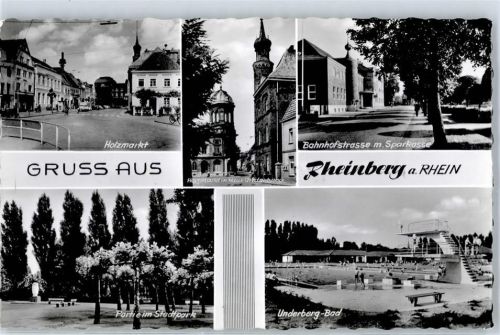 Rheinberg Holzmarkt Stadtpark Schwimmbad Underberg-Bad Bahnhofstraße Sparkasse