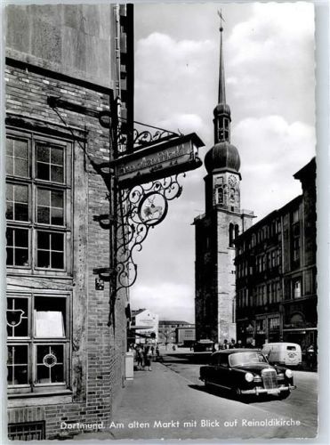 Dortmund Am alten Markt Reinoldikirche Auto