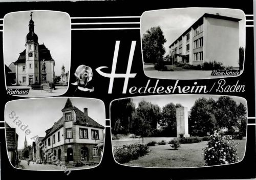 Heddesheim Rathaus Neue Schule Kriegerdenkmal