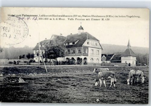 36355 W6424 Hochwaldhausen 1912 - Hotel Gasthaus Zum Felsenmeer