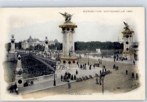 Paris 1900 Brücke Alexandre III