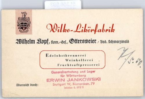Ottersweier Wilko Likörfabrik