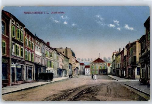 Morhange 1917 Marktplatz Feldpost WK I