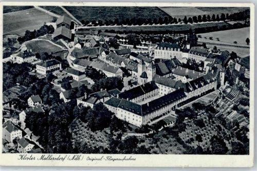 84066 W8304 Mallersdorf-Pfaffenberg Gebrauchsspuren Fliegeraufnahme Kloster