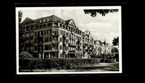 Frantiskovy Lazne Hotel Königsvilla mit Cartellieri Straße