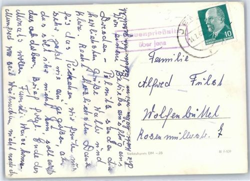 Frauenprießnitz Landpoststempel, Dresden: Café Prag, Terrassenufer, Ring-Café, Semperoper, Deutsches Hygiene-Museum, Zwinger, Hofkirche, Italienisches Dörfchen
