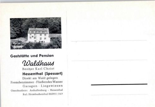 Hessenthal Gasthaus Pension Waldhaus