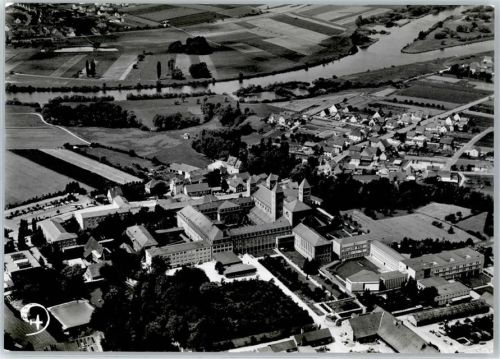 Münsterschwarzach Fliegeraufnahme Benediktiner-Abtei