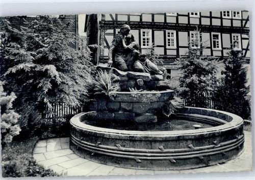 Spangenberg 1958 Liebenbach-Brunnen Landpost Rodebach über Eschwege AKU1