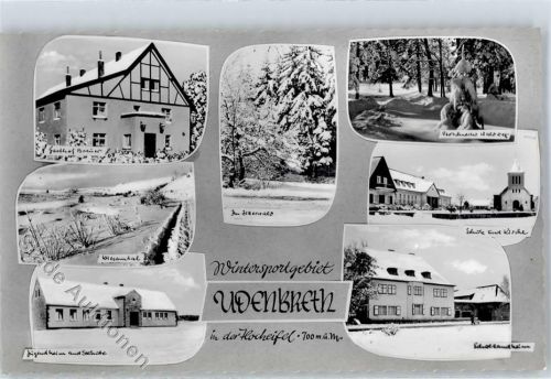 Udenbreth Gasthaus Breuer Jugendheim Schule Kirche Winter