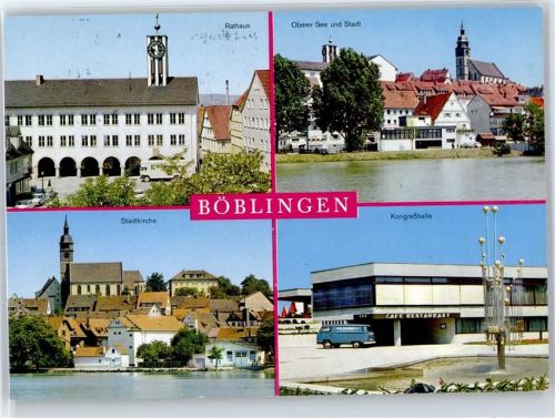 Böblingen Rathaus Stadtkirche Kongresshalle