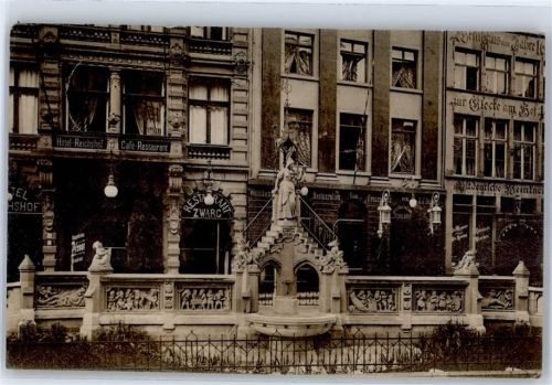 Köln, unsortiert 1916 Hotel Reichshof Gasthaus Zwarg Heinzelmännchenbrunnen Feldpost WK I