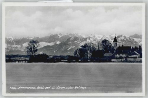 St. Alban Blick auf St.Alban und Gebirge Verlag Ottmar Zieher