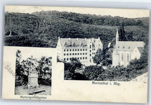Marienthal 1907 Muttergottesstatue