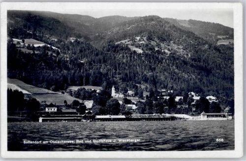 Sattendorf Ossiachersee Bad Bootshaus J. Wensberger