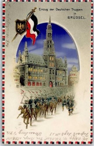 Brüssel Deutsche Truppen Schwarz-Weiß-Rot