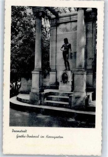 Darmstadt Goethe Denkmal im Herrengarten