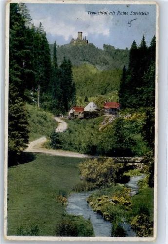 Bad Teinach Tainachtal mit Ruine Zavelstein