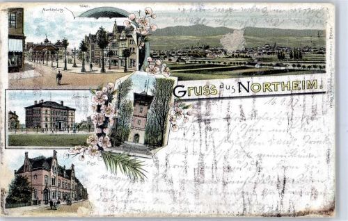 Northeim 1897 Marktplatz Seminar Post Aussichtsturm