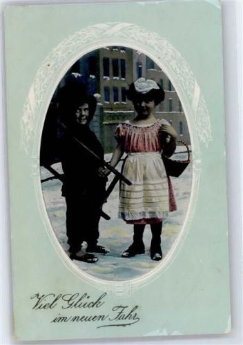 1911 Kinder Neujahr