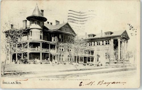 Dallas TX 1906 Texas Baptist University