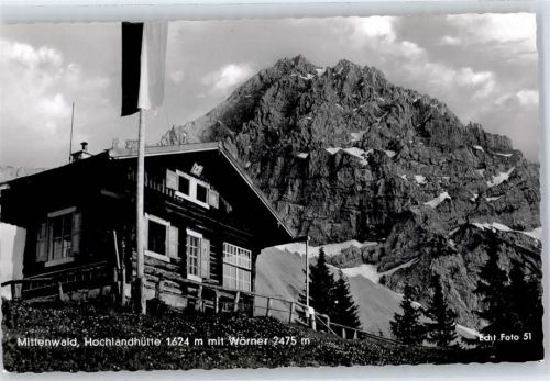 Mittenwald Hochlandhütte Wörner