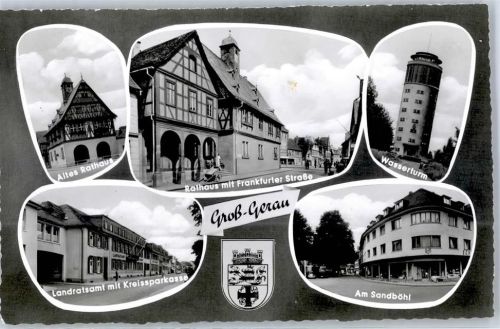 Groß-Gerau Altes Rathaus Wasserturm Landratsamt am Sandböhl