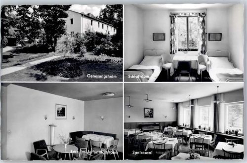 Gunzenhausen Müttergenesungsheim der Arbeiterwohlfahrt Lindenhof Schlafraum Speisesaal