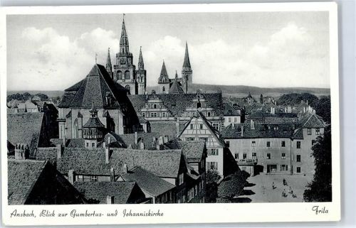 Ansbach Gumbertuskirche Johanniskirche Notopfer