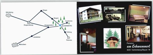 Schönberg Pension am Schwammrl Klapp AK
