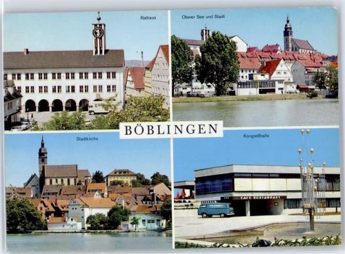 Böblingen Rathaus Stadtkirche Kongresshalle