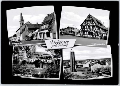 Urberach Kirche Gasthaus Tierpark Fachwerk