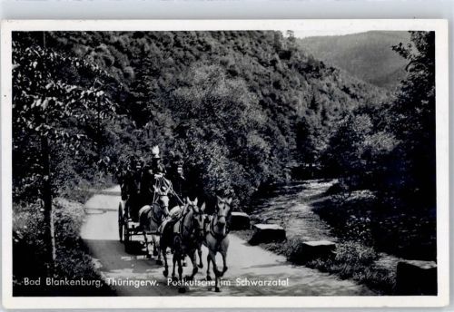 Bad Blankenburg Postkutsche im Schwarzatal