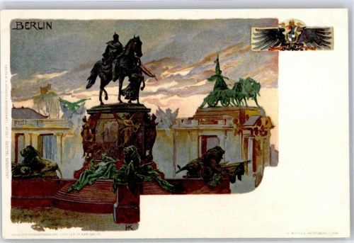 Berlin Adel Kaiser Wilhelm I Lithographie