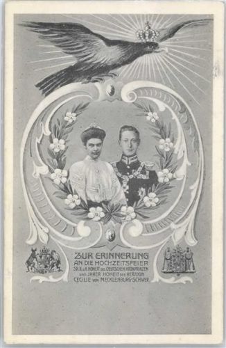 1905 Prinzessin Cecilie Erinnerung Hochzeitsfeier