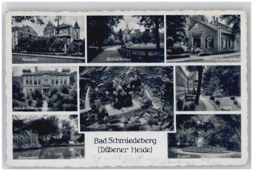 Bad Schmiedeberg kaiserbad Schwanenteich Kurpark Anlagen Städtisches Eisenmoorbad