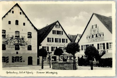 Gräfenberg Marktplatz Gasthaus zum roten Ochsen zur Post