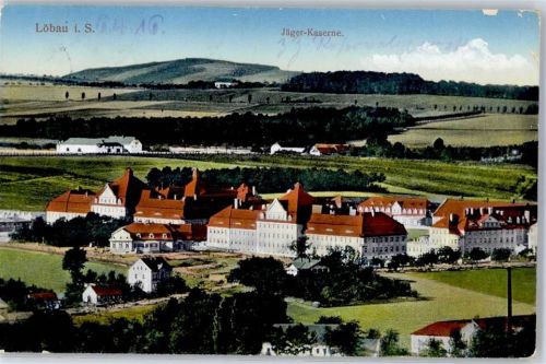 Löbau 1916 Jäger-Kaserne
