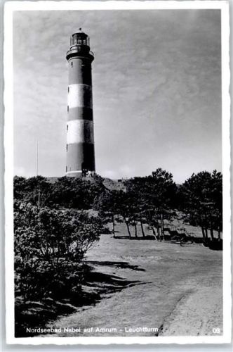25946 W2278 Nebel , Amrum - Leuchtturm