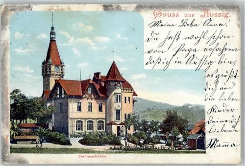 Usti nad Labem 1906 Gasthaus Ferdinandshöhe