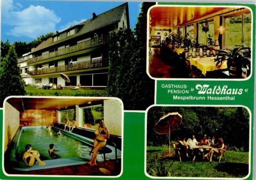 Mespelbrunn Gasthaus Pension Waldhaus Schwimmbad