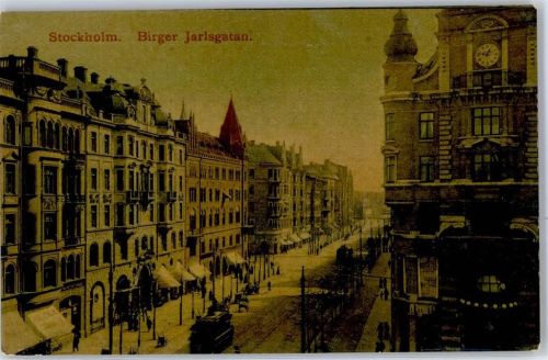 Stockholm Birger Jarlsgatan Straßenbahn