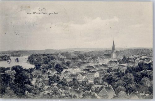 Eutin 1913 Blick vom Wasserturm