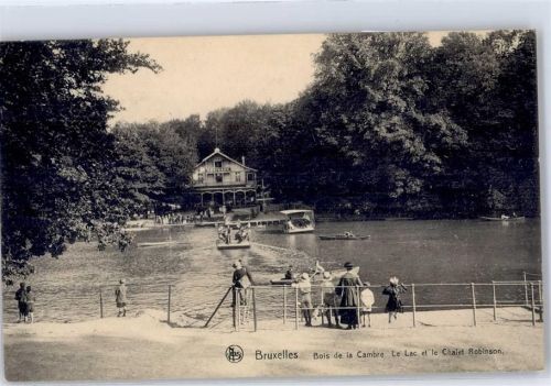 Brüssel Bois de la Cambre Le Lac et le Chalet Robinson