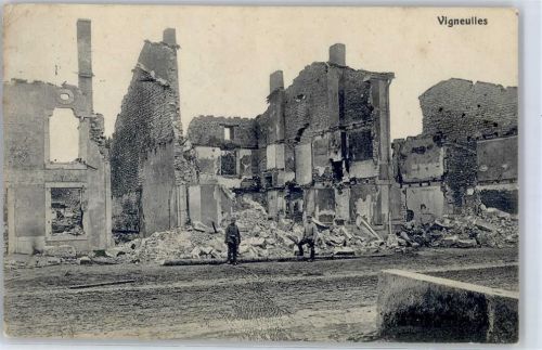 Vigneulles 1916 zerstörte Gebäude